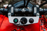 Honda Trx 450r Key Switch & Indicator Light Mount For Pro Taper Handlebar Clamps