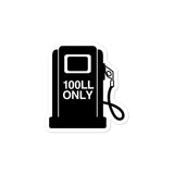 "100LL Only" Avgas Vinyl Decal