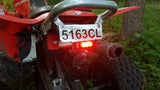 Billet License Plate W/ Marker Light (Honda TRX 450R)